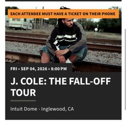 J Cole Friday 9/4 tickets