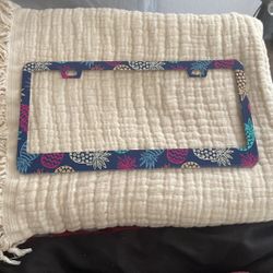 License plate Frame - Dark Blue 