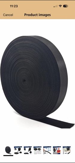 Cable Straps 65.6 ft x 0.78 in hook and loop tape, Free Cut Length Reusable Cable Ties for Cord Management and Wire Organizer