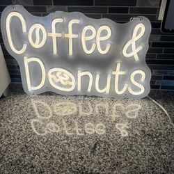 Coffee & Donuts Neon Sign 15x10