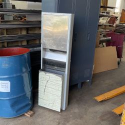 Stainless Steel Towel And Garbage Can