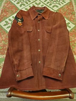 1970 Vintage Burgundy Suede Jacket