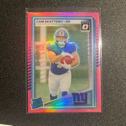 Cam Skattebo Optic Preview Pink Prizm Rated Rookie