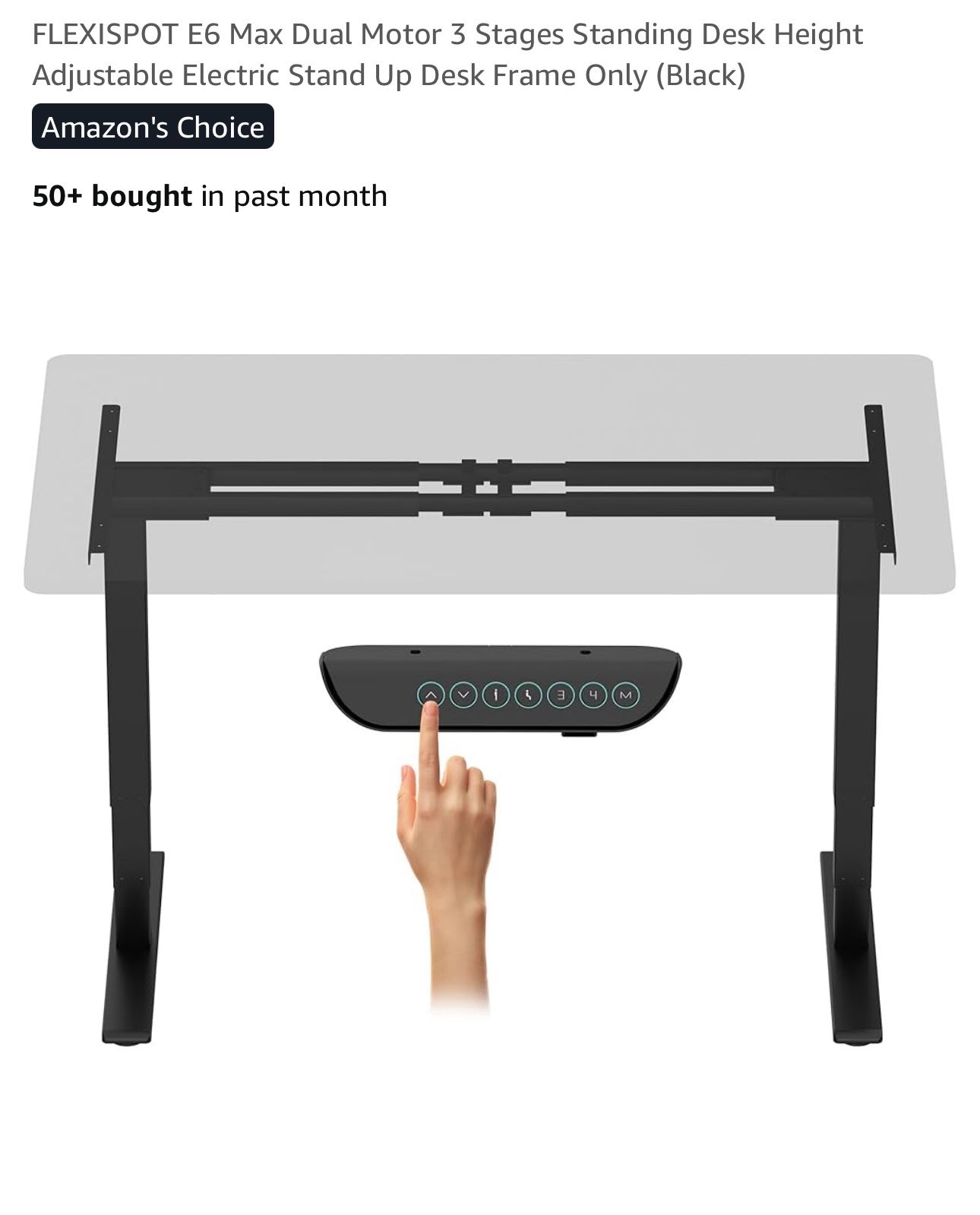 FLEXISPOT E6 Max Dual Motor 3 Stages Standing Desk