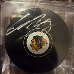 Connor Bedard Signed Officially Licensed Blackhawks Puck