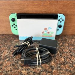 Nintendo Switch Animal Crossing Console With Animal Crossing Game & Original Boxes