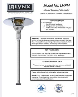 Lynx Patio Heater HighEnd  Gas 