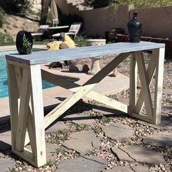 Farmhouse Wooden Entry Table