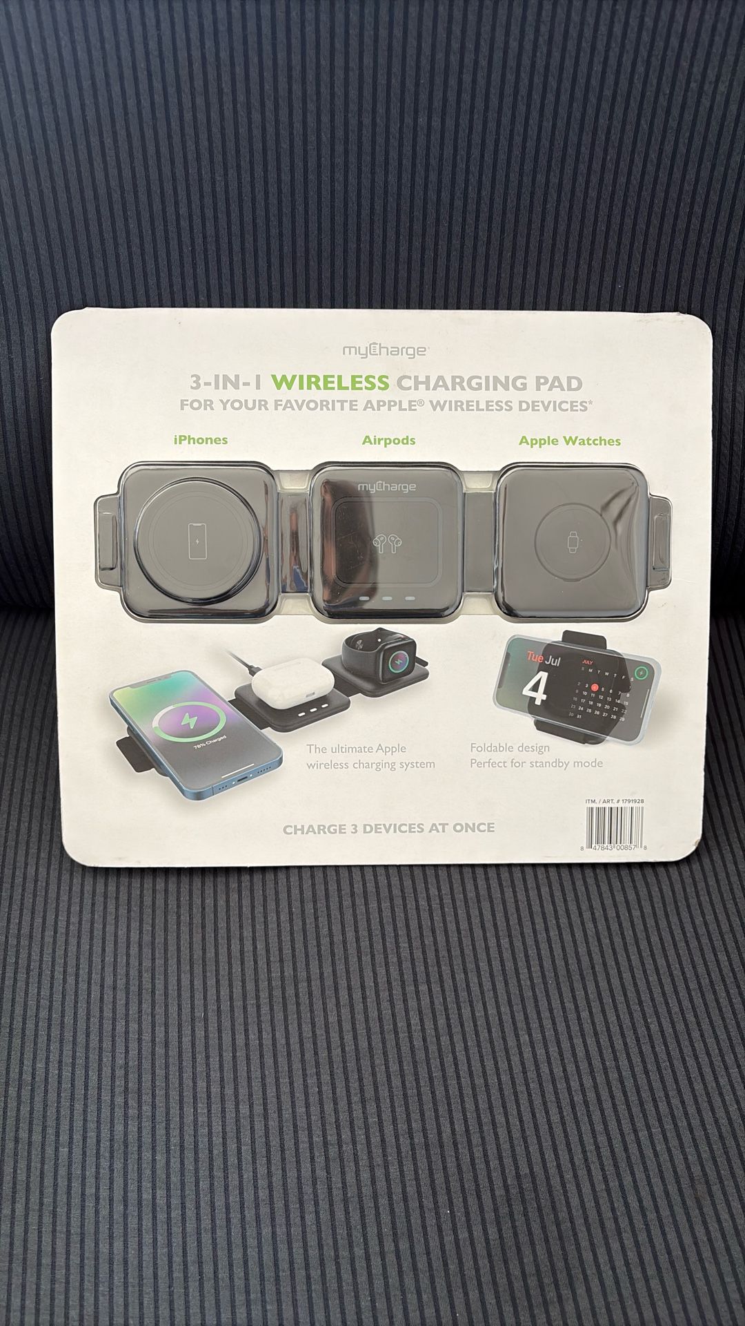 My charge 3in1 Wireless Charging Pad iPhone, AirPods And Apple Watch