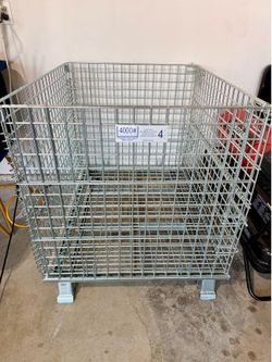Collapsible Wire Container - 40 × 32 x 34 1½"