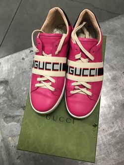 Gucci Ace Sneakers Pink Leather