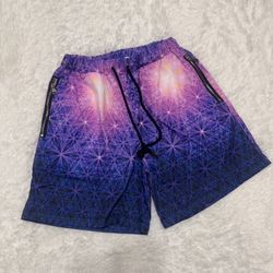 New small purple swim shorts swimming trunks rave festival raver EDC outfit