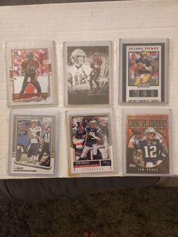 Tom brady 6 card lot