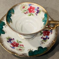 Vintage Porcelain Teacup Set
