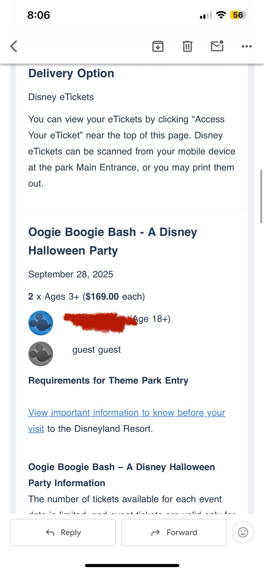 Oogie Boogie tickets 2x $338
