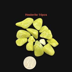 Healerite Noble Serpentine Stones 14pcs 76.4g Total Crystal Healing ! RARE