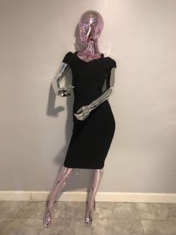 Midi Dress, Black, XS