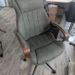 Brand New Moss Green Mid Century Style Desk Chair
