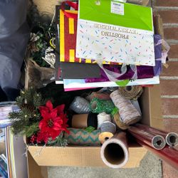 Misc. Crafting Supplies, Ribbon, Gift Bags, 2 Camping Chairs, Kids Books