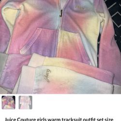 girls size 5t 2 piece set juicy couture 