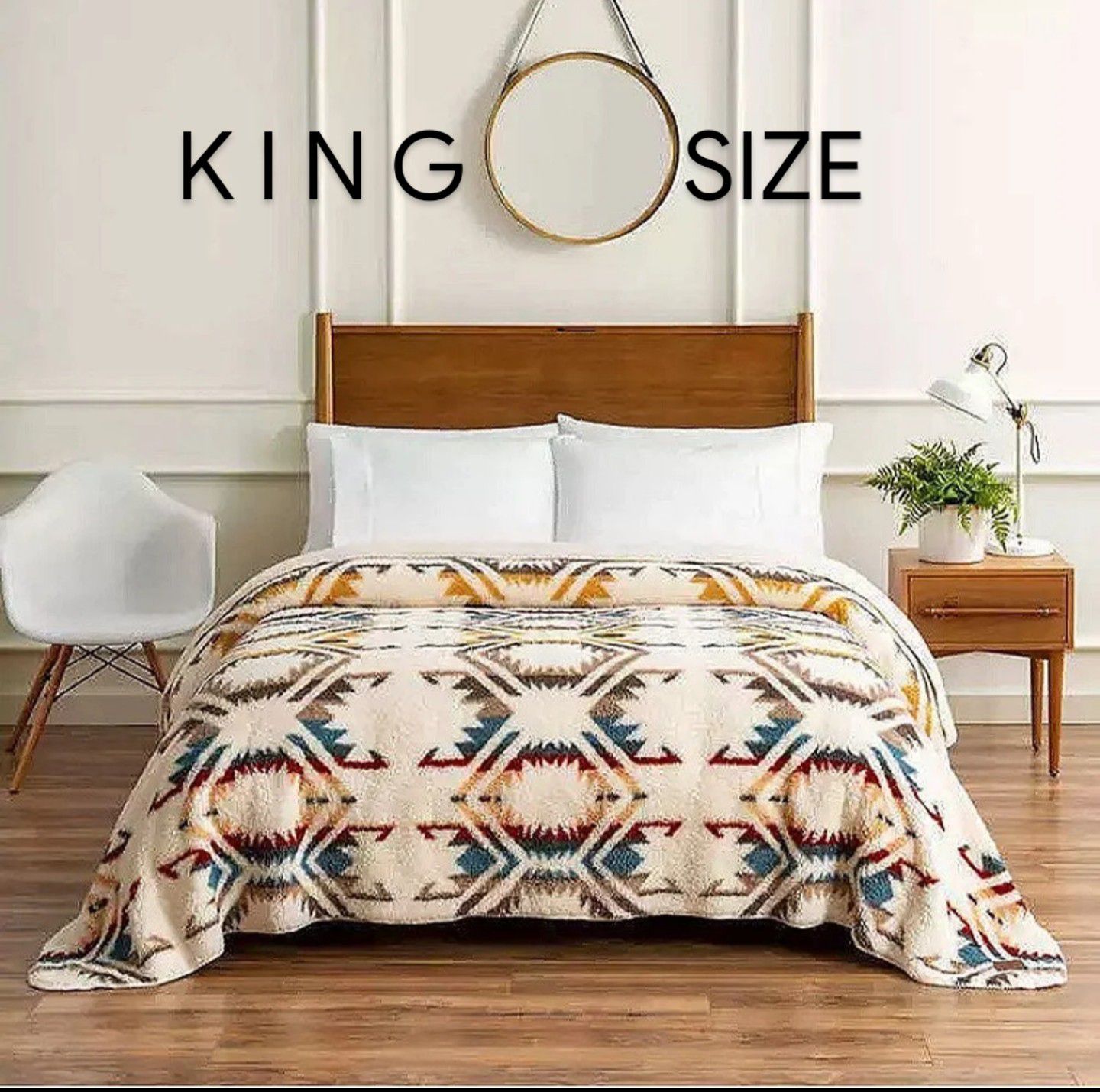 Pendleton King Size Sherpa Blanket/New Super Soft and Warm