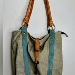 Mona B Boho Canvas Tote Purse