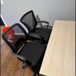 Office Table 2 Chairs Brand New 