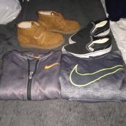 Boys Sweatshirt Size 6   Shoes 10