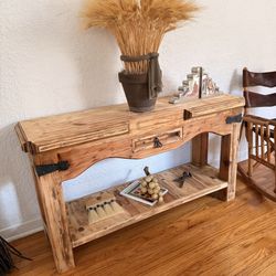 Wooden Console Table From Mexico 