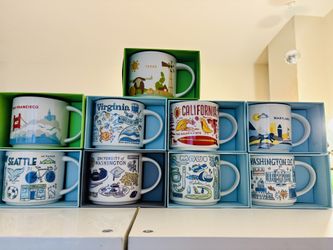 Collection Of Starbucks Mugs