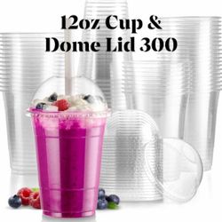 PLASTIC CUP & DOME LID