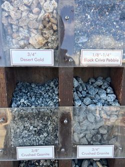 Landscape rock, gravel, mulch for sale