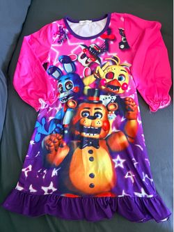 Five Nights at Freddy’s Girls’ Pajama Dress – Size 5