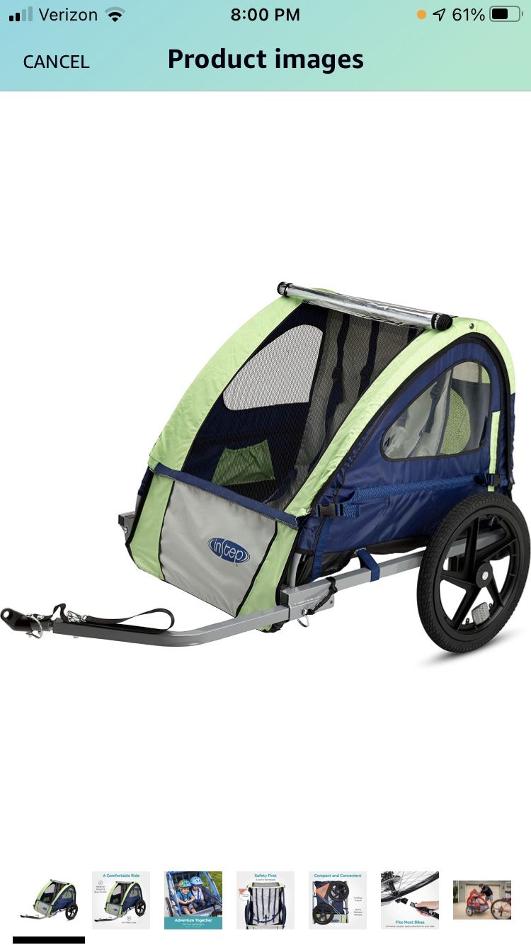 Instep bike trailer for kids