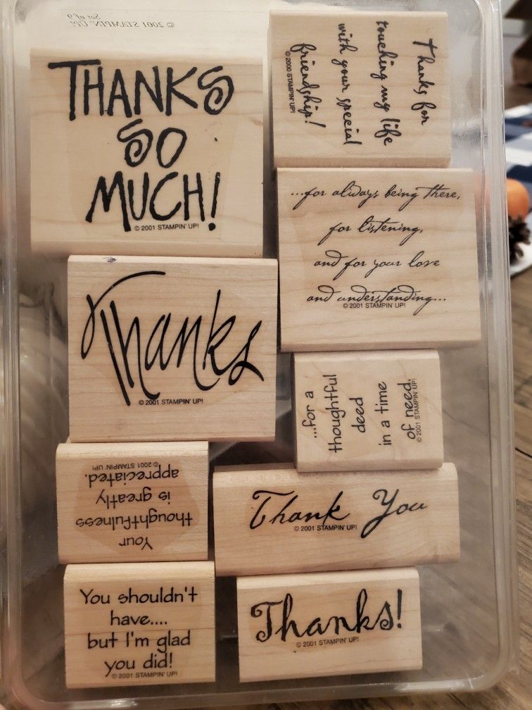 Reusable Stamps- Thank You 