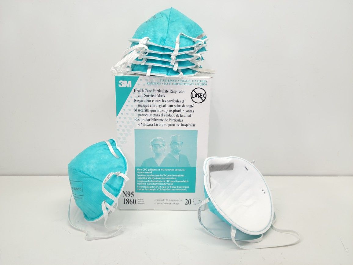 3M N95 1860 Size Health Care Particulate Respirator Surgical Face Mask 20 Masks