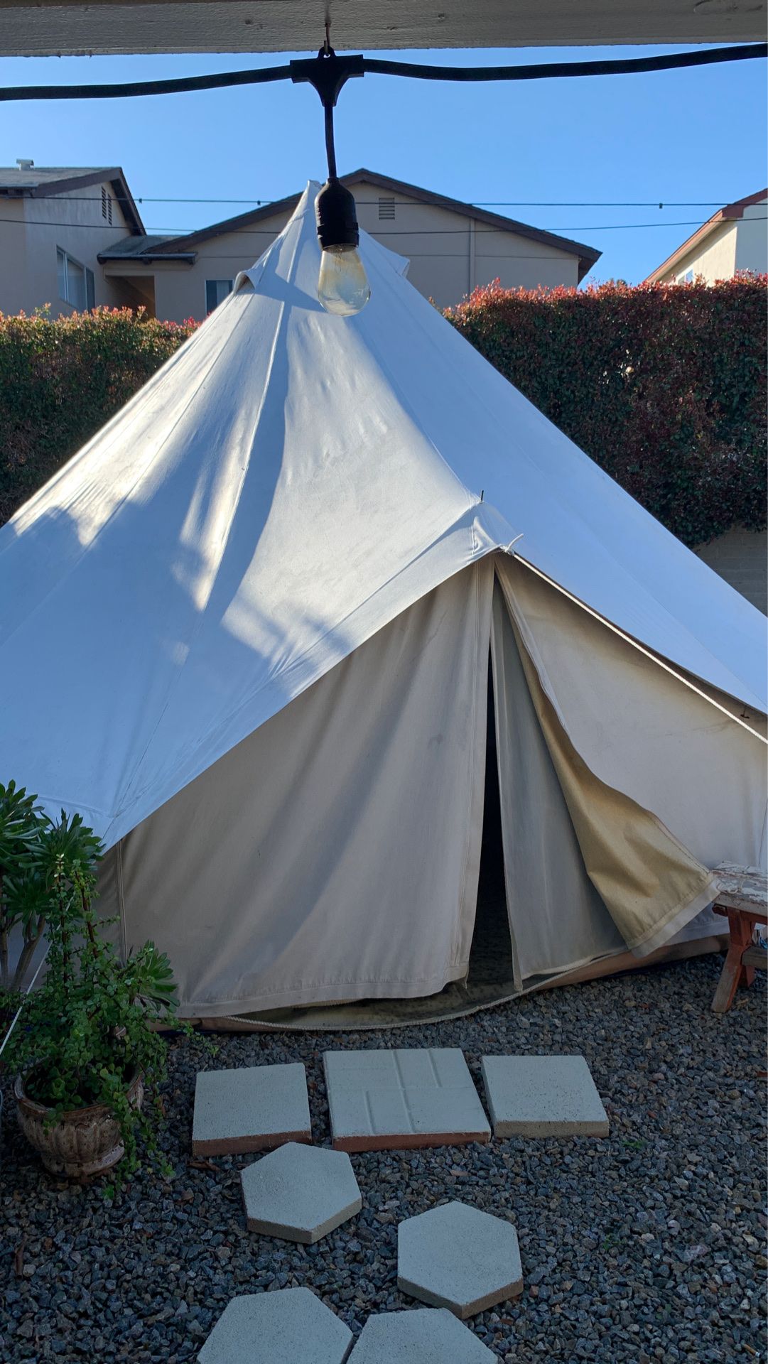 Painted Canvas Tent