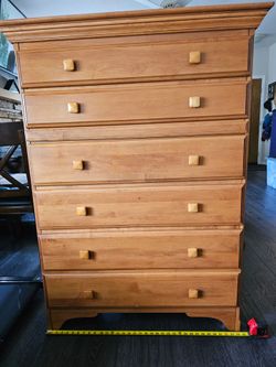Solid wood dresser