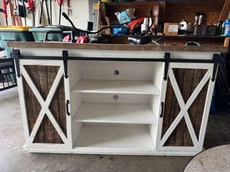 Barn door style TV Stand