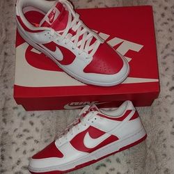 Nike Dunk Low Retro Championship Red White
