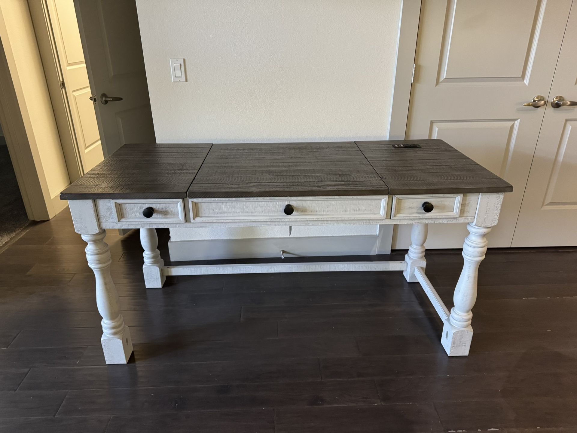 Ashley Home standing desk W/drawers 