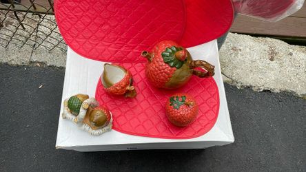 Vintage Decorative Teapot Collection Seven Pieces 