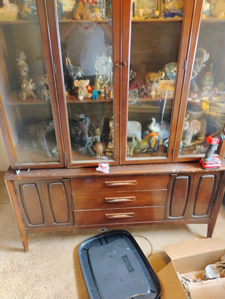 1960s Broyhill China Cabinet