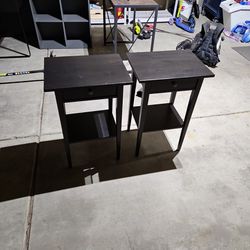 2 Matching Nightstands With Drawer