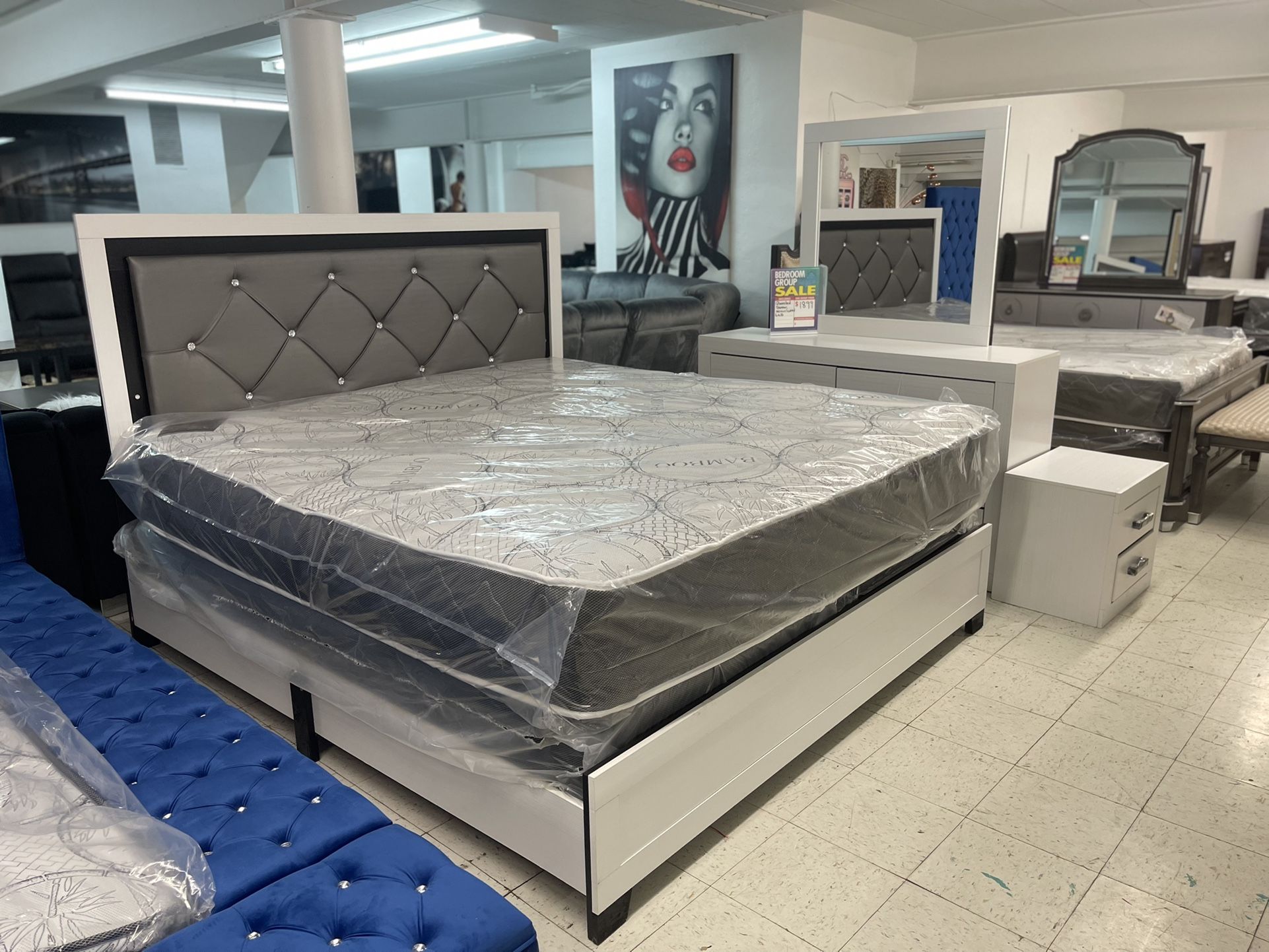 King Bed Dresser Miror