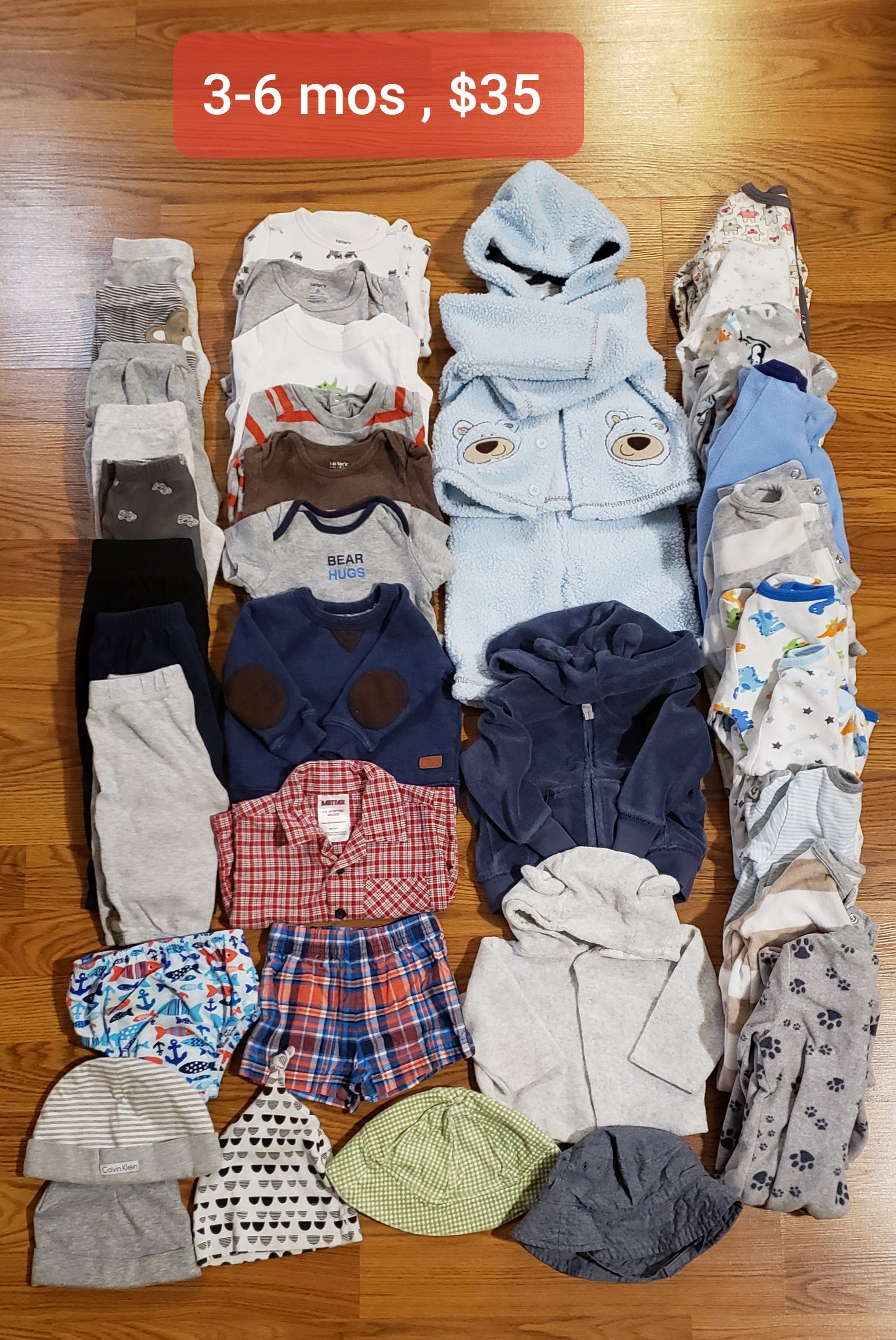Baby boy clothes 3-6 mos