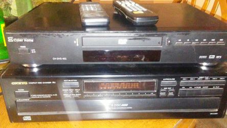 ONKYO 6 compack disc changer with remote $75...DVD VIDEO CYBER HOME CH-dvd 402 $25