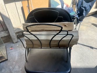 Fireplace Wood Holder with Wood