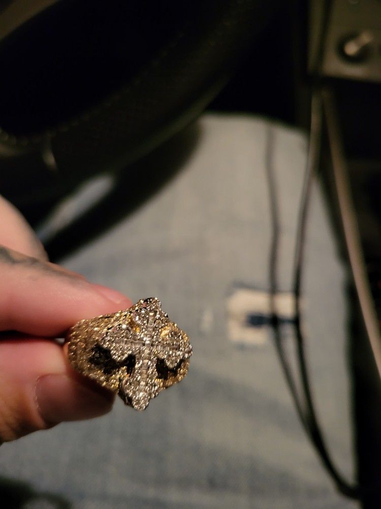 Two 10k Gold With Real Diamonds Rings