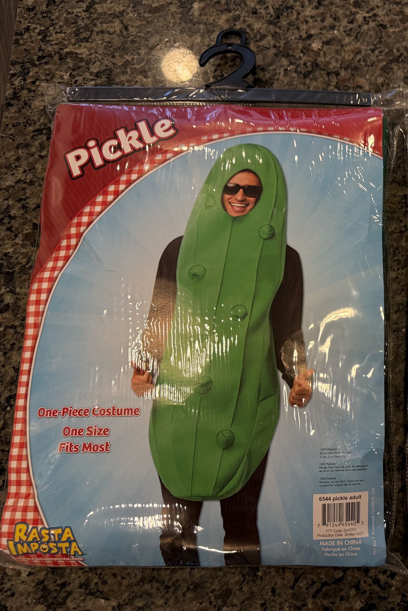 Pickle Costume (Adult) - Brand New